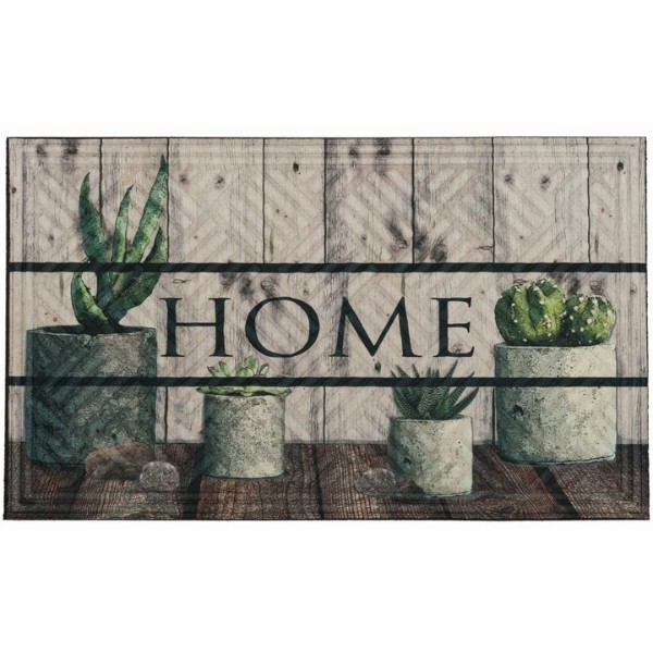 Фото - Килимок придверний Multyhome Lima Succulents 45x75 см (EU5000047)